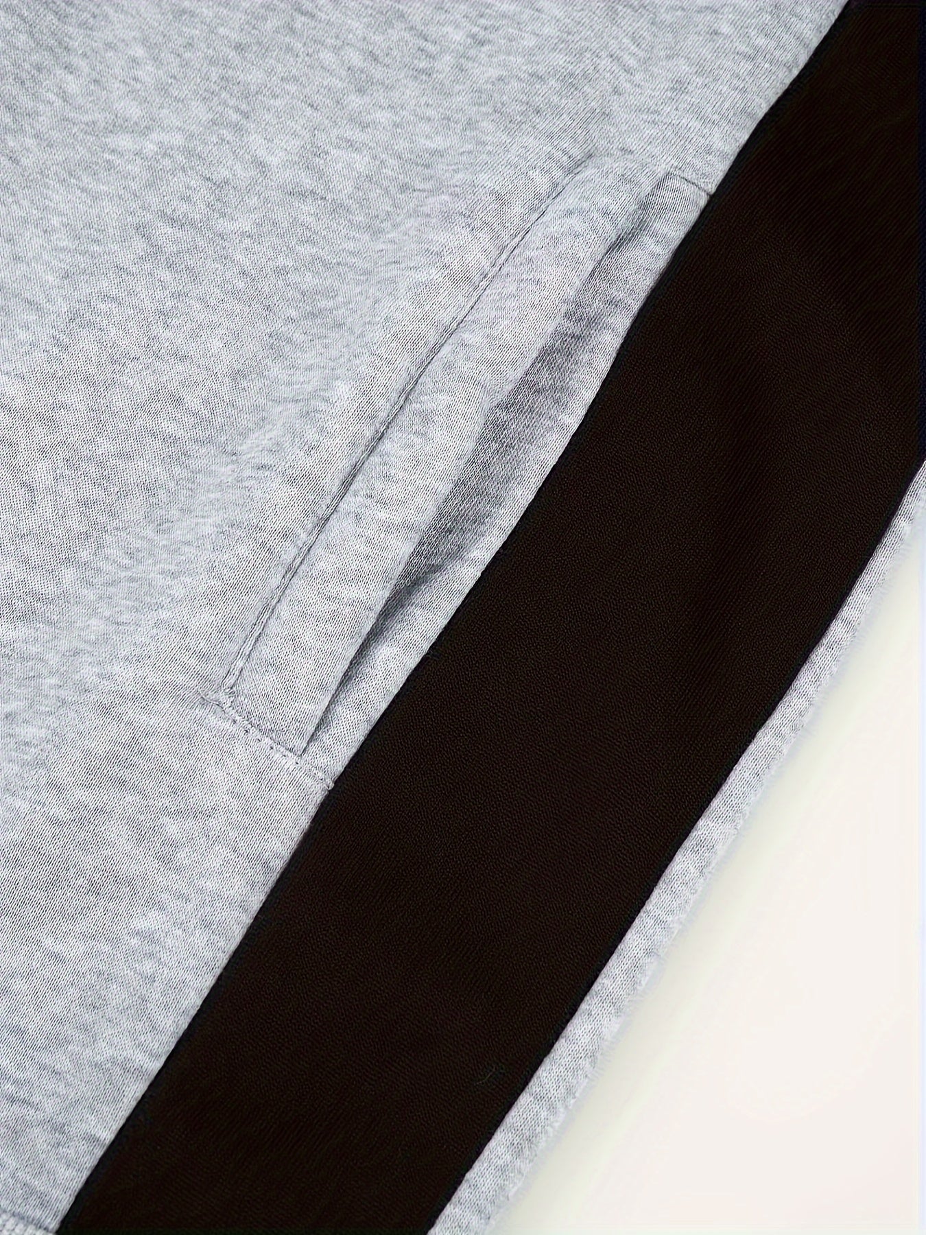 Men's Casual Color Block Zip Up Jacket With Hood - Varsity Style -  Soft Fleece Lining - Perfect for Fall/Winter - Ideal Gift for Teenagers & Young Adults