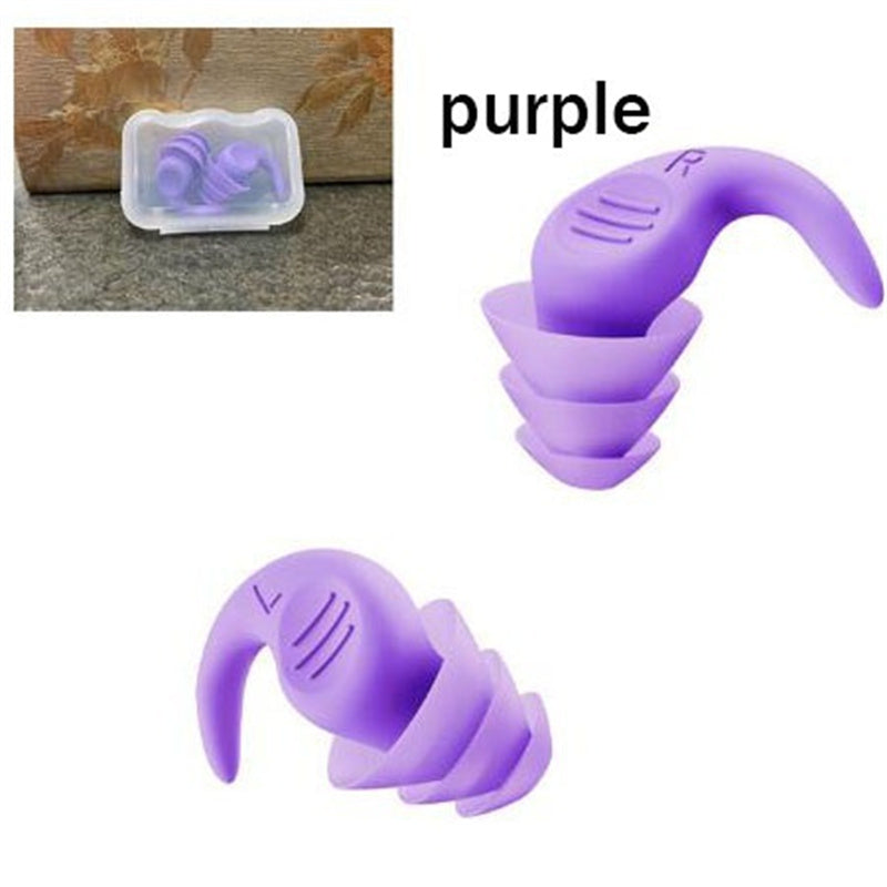 [Soft Earplugs] 1pair Silicone Soft Earplugs | Sound Insulation Ear Protection Earplugs for Sleeping Swimming Travel Noise Reduction Waterproof