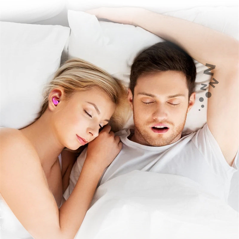 [Soft Earplugs] 1pair Silicone Soft Earplugs | Sound Insulation Ear Protection Earplugs for Sleeping Swimming Travel Noise Reduction Waterproof