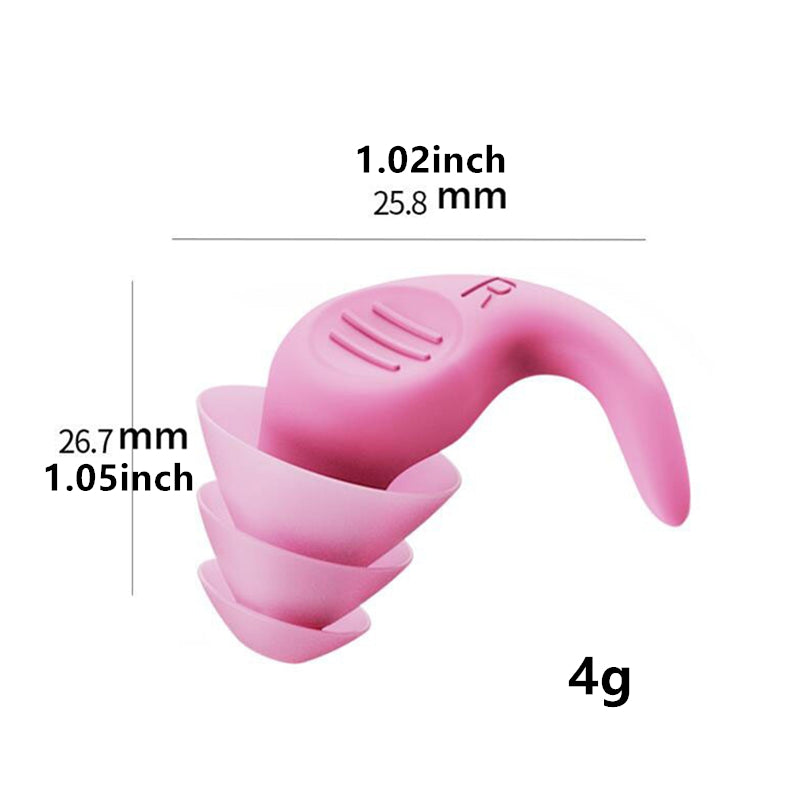 [Soft Earplugs] 1pair Silicone Soft Earplugs | Sound Insulation Ear Protection Earplugs for Sleeping Swimming Travel Noise Reduction Waterproof