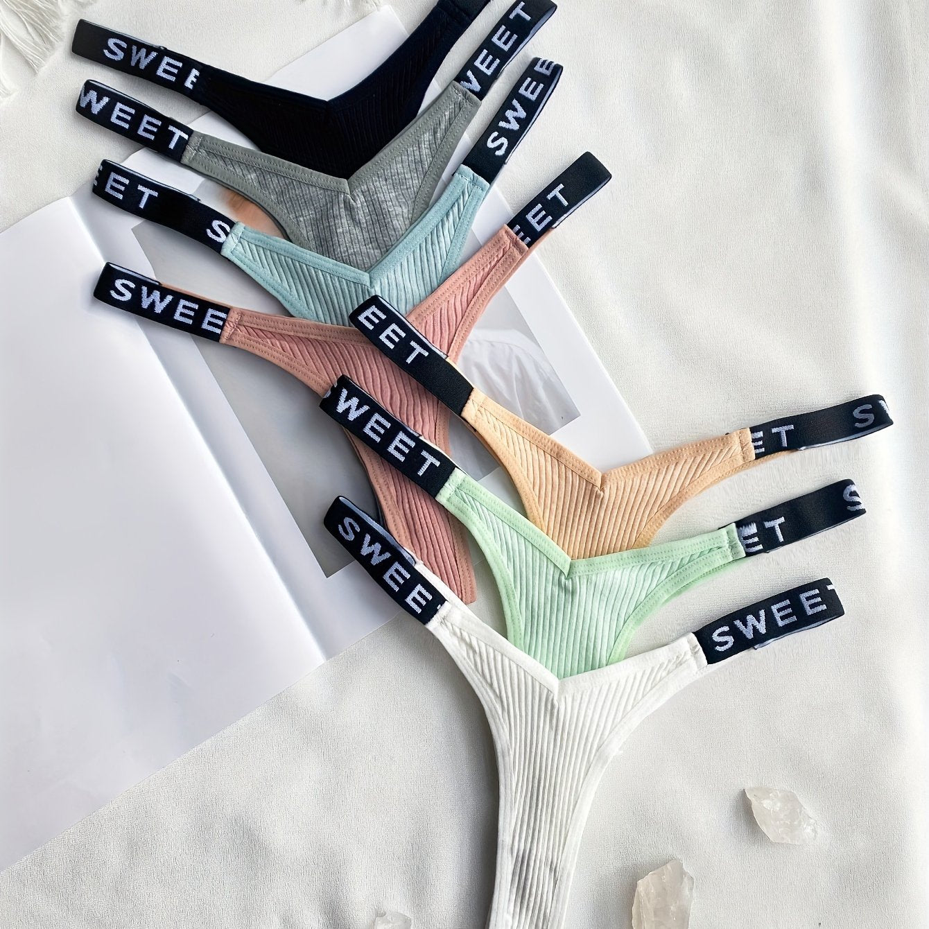 7pcs Combination European and American Underwear Women's Thong