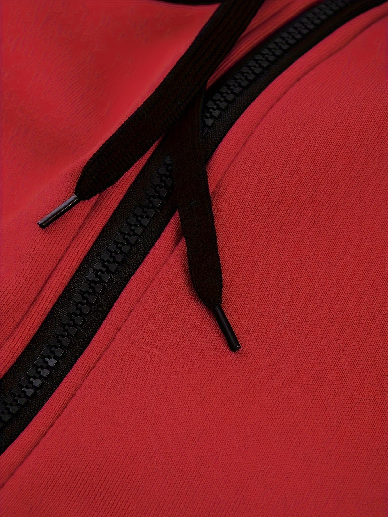 Men's Casual Color Block Zip Up Jacket With Hood - Varsity Style -  Soft Fleece Lining - Perfect for Fall/Winter - Ideal Gift for Teenagers & Young Adults