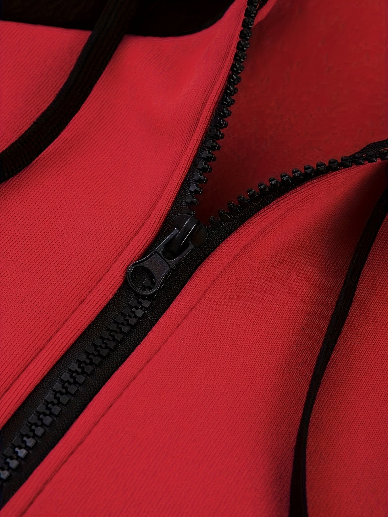 Men's Casual Color Block Zip Up Jacket With Hood - Varsity Style -  Soft Fleece Lining - Perfect for Fall/Winter - Ideal Gift for Teenagers & Young Adults