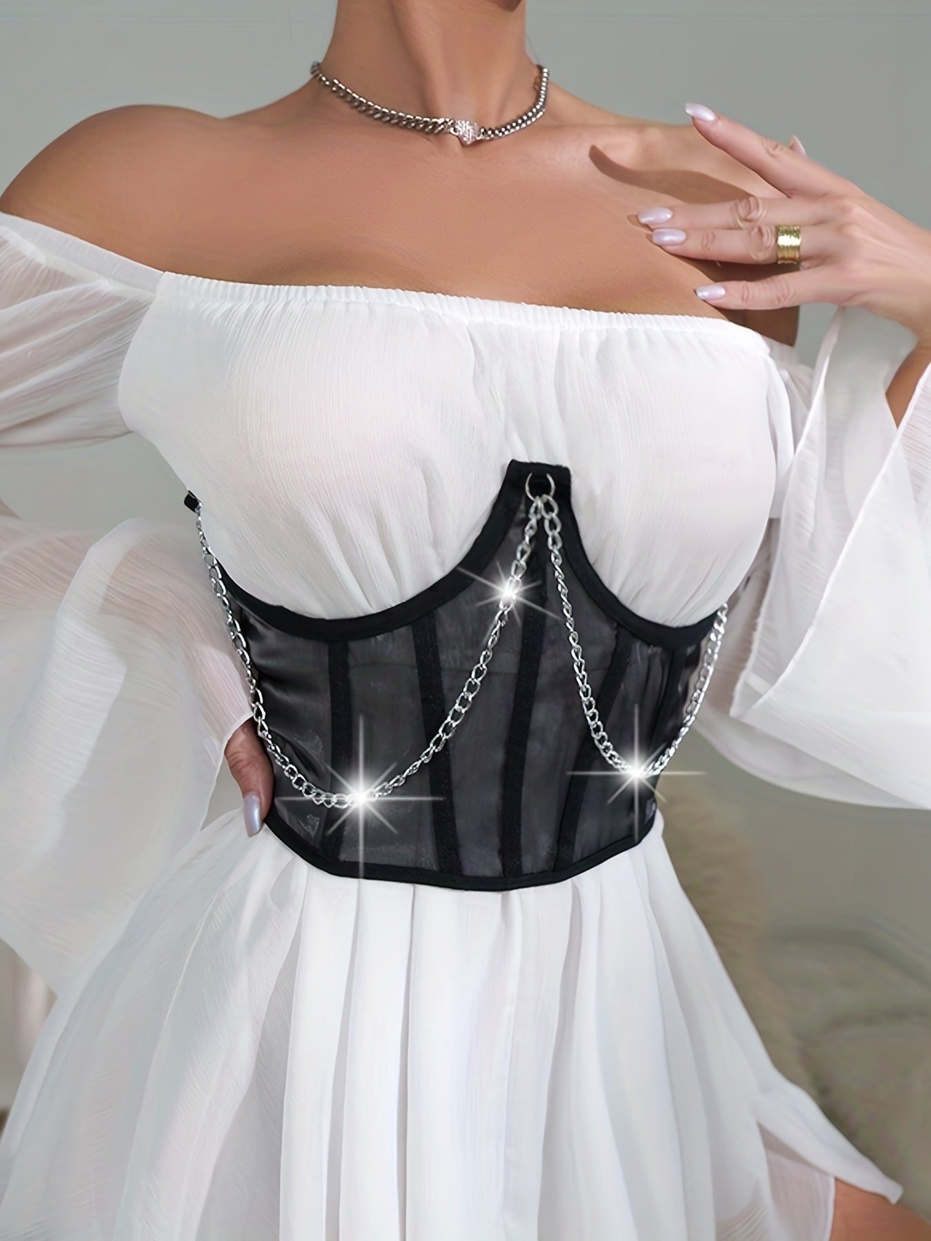 Womens Underbust Boned Satin Bustier Lace Back Corset Belt Waist Corsets Top