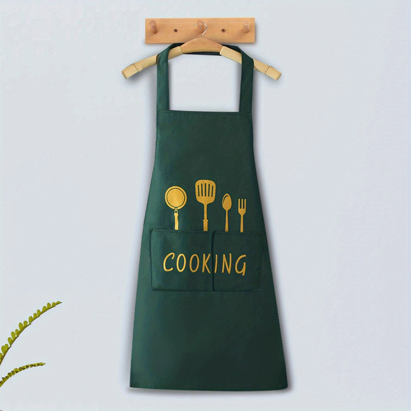 [Coffee Shop Apron] Single Apron, Featuring Pockets, Suitable for Coffee Shops, Dining Establishments, And Versatile Use, Measuring 28.3 Inches by 25.5 Inches