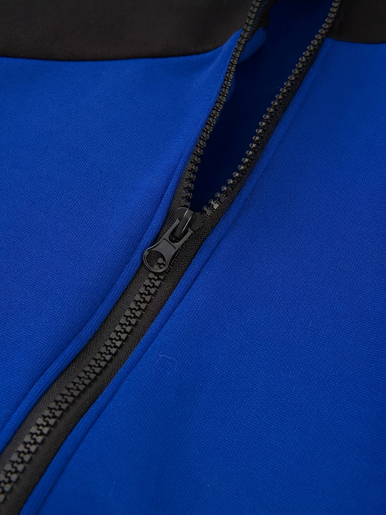 Men's Casual Color Block Zip Up Jacket With Hood - Varsity Style -  Soft Fleece Lining - Perfect for Fall/Winter - Ideal Gift for Teenagers & Young Adults