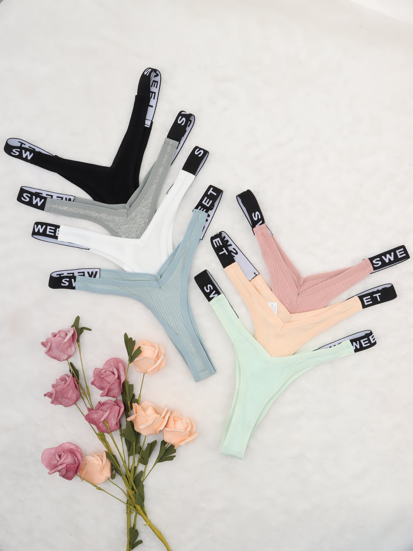 7pcs Combination European and American Underwear Women's Thong