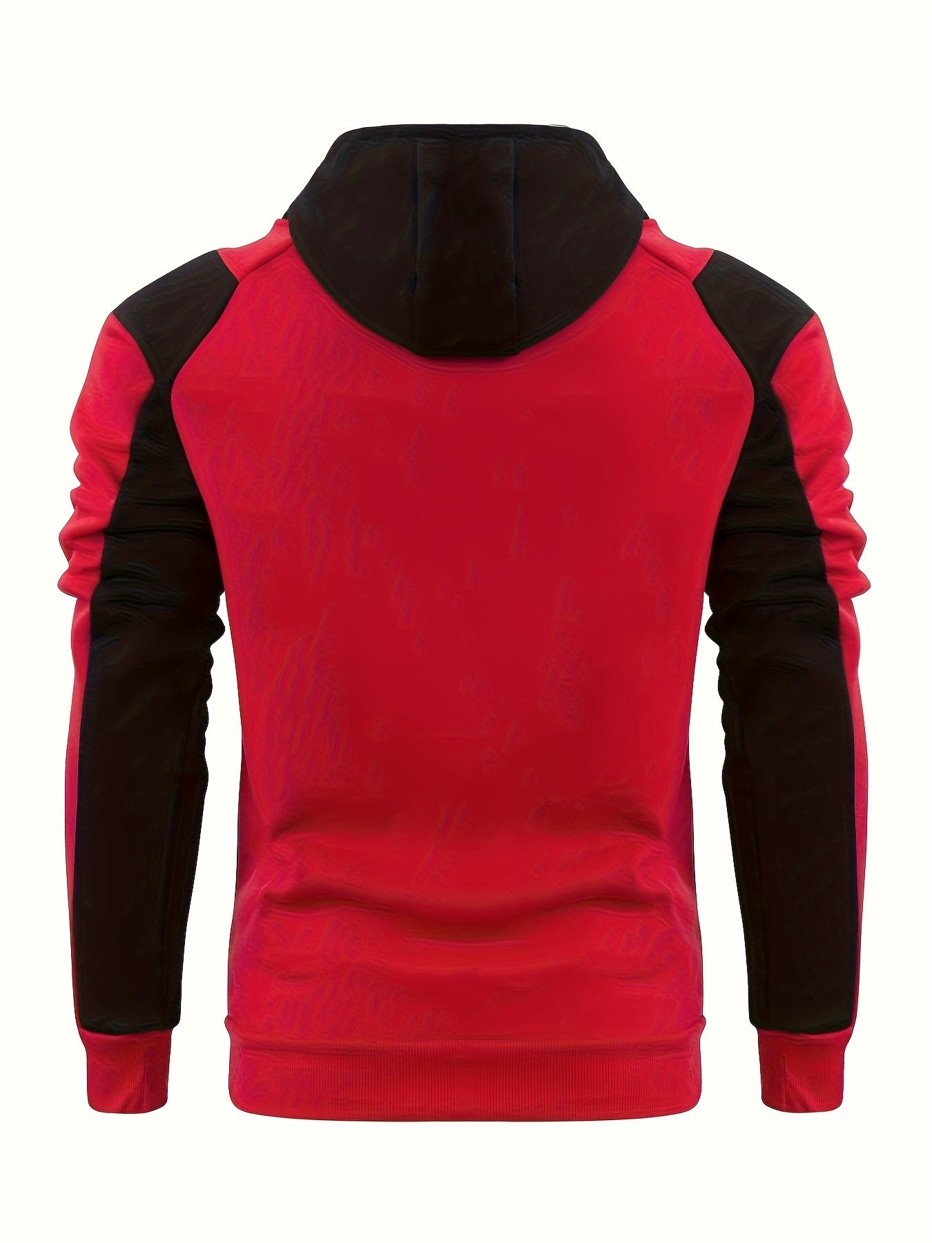 Men's Casual Color Block Zip Up Jacket With Hood - Varsity Style -  Soft Fleece Lining - Perfect for Fall/Winter - Ideal Gift for Teenagers & Young Adults