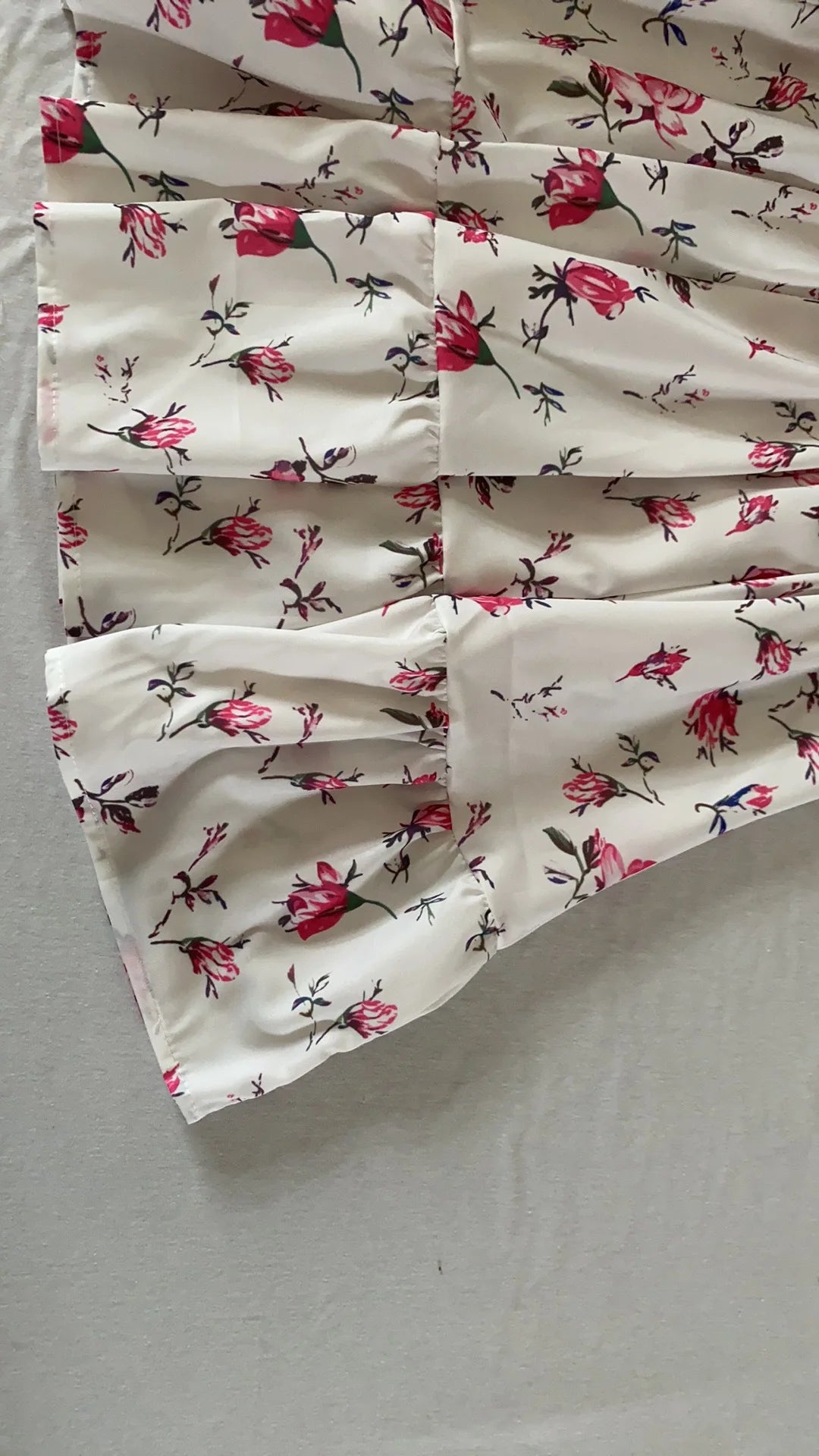 Women Floral Print Mini Dress High Waist A-Line Summer Autumn Long Sleeve V Neck Dresses Vintage Beach Vacation Casual Vestidos