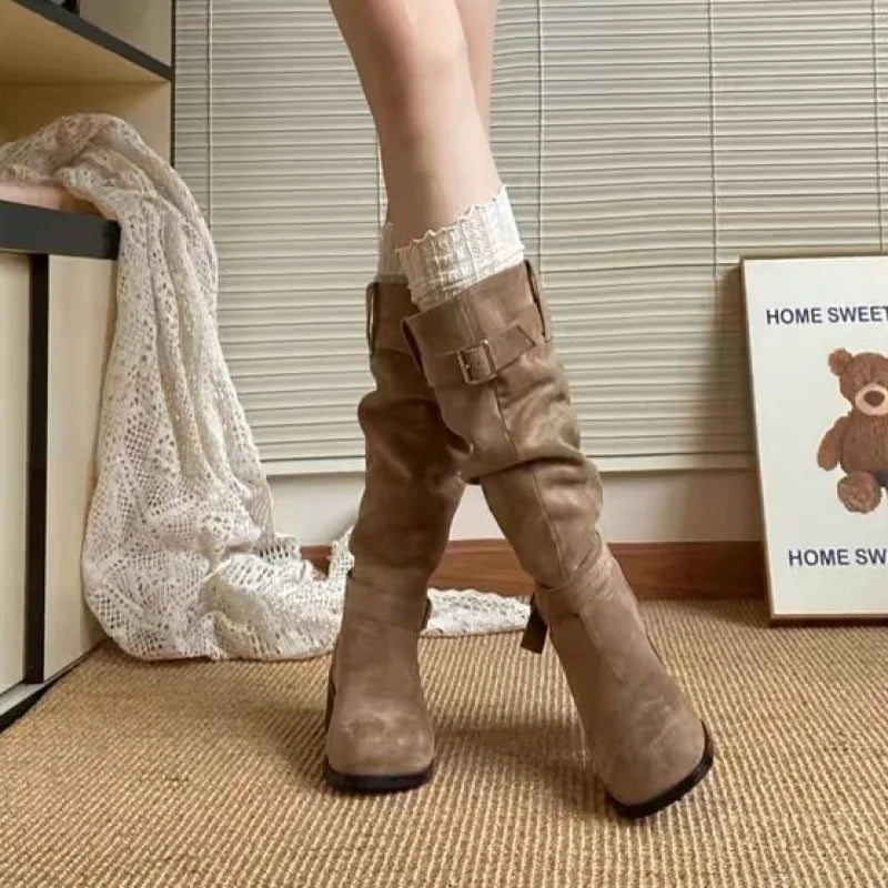 Vintage Slouch Western Cowboy Boots – Knee-High Slouch Boots