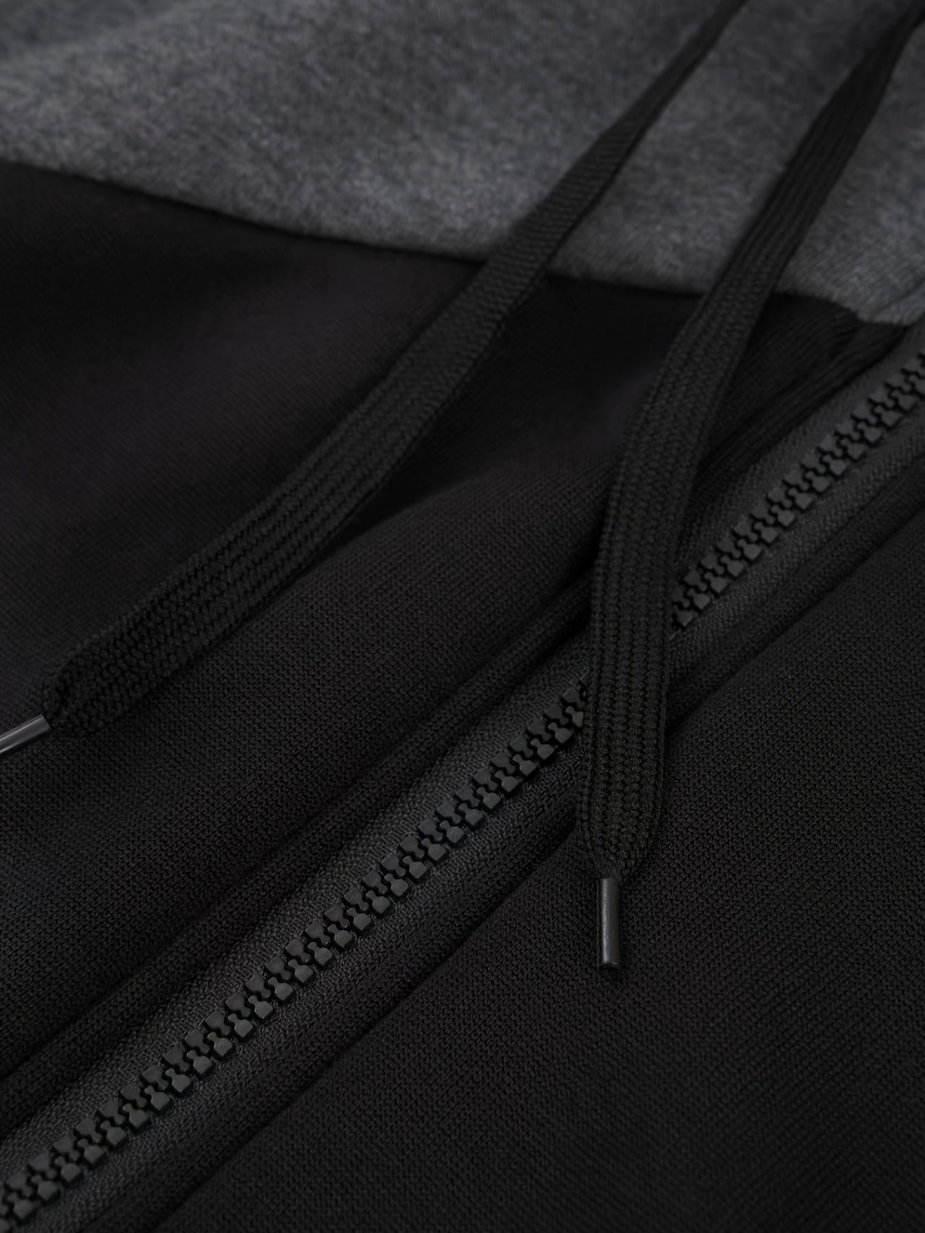 Men's Casual Color Block Zip Up Jacket With Hood - Varsity Style -  Soft Fleece Lining - Perfect for Fall/Winter - Ideal Gift for Teenagers & Young Adults