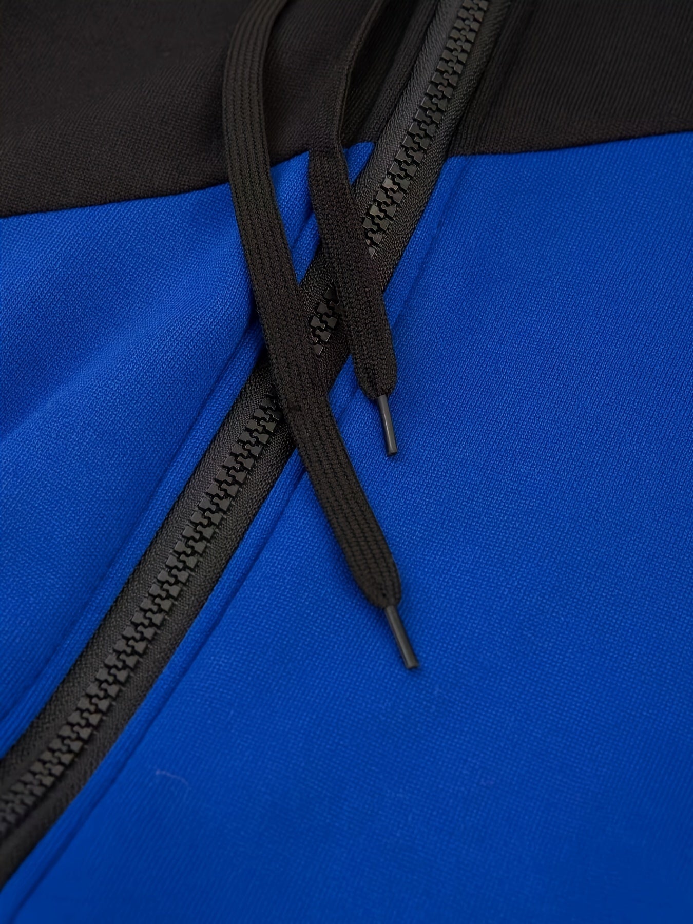 Men's Casual Color Block Zip Up Jacket With Hood - Varsity Style -  Soft Fleece Lining - Perfect for Fall/Winter - Ideal Gift for Teenagers & Young Adults