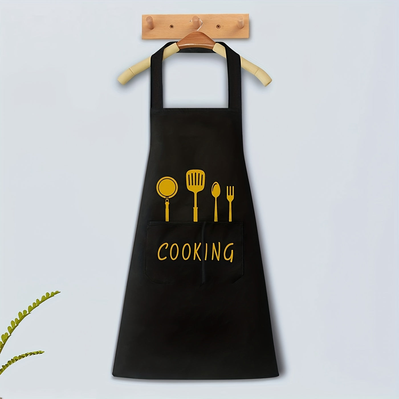 [Coffee Shop Apron] Single Apron, Featuring Pockets, Suitable for Coffee Shops, Dining Establishments, And Versatile Use, Measuring 28.3 Inches by 25.5 Inches