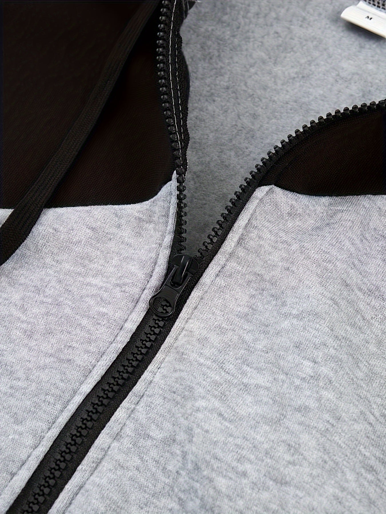 Men's Casual Color Block Zip Up Jacket With Hood - Varsity Style -  Soft Fleece Lining - Perfect for Fall/Winter - Ideal Gift for Teenagers & Young Adults