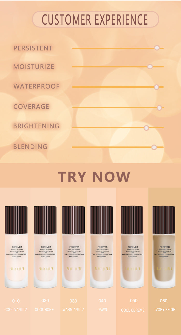 PARTY QUEEN Flawless Skin Long-Lasting Foundation
