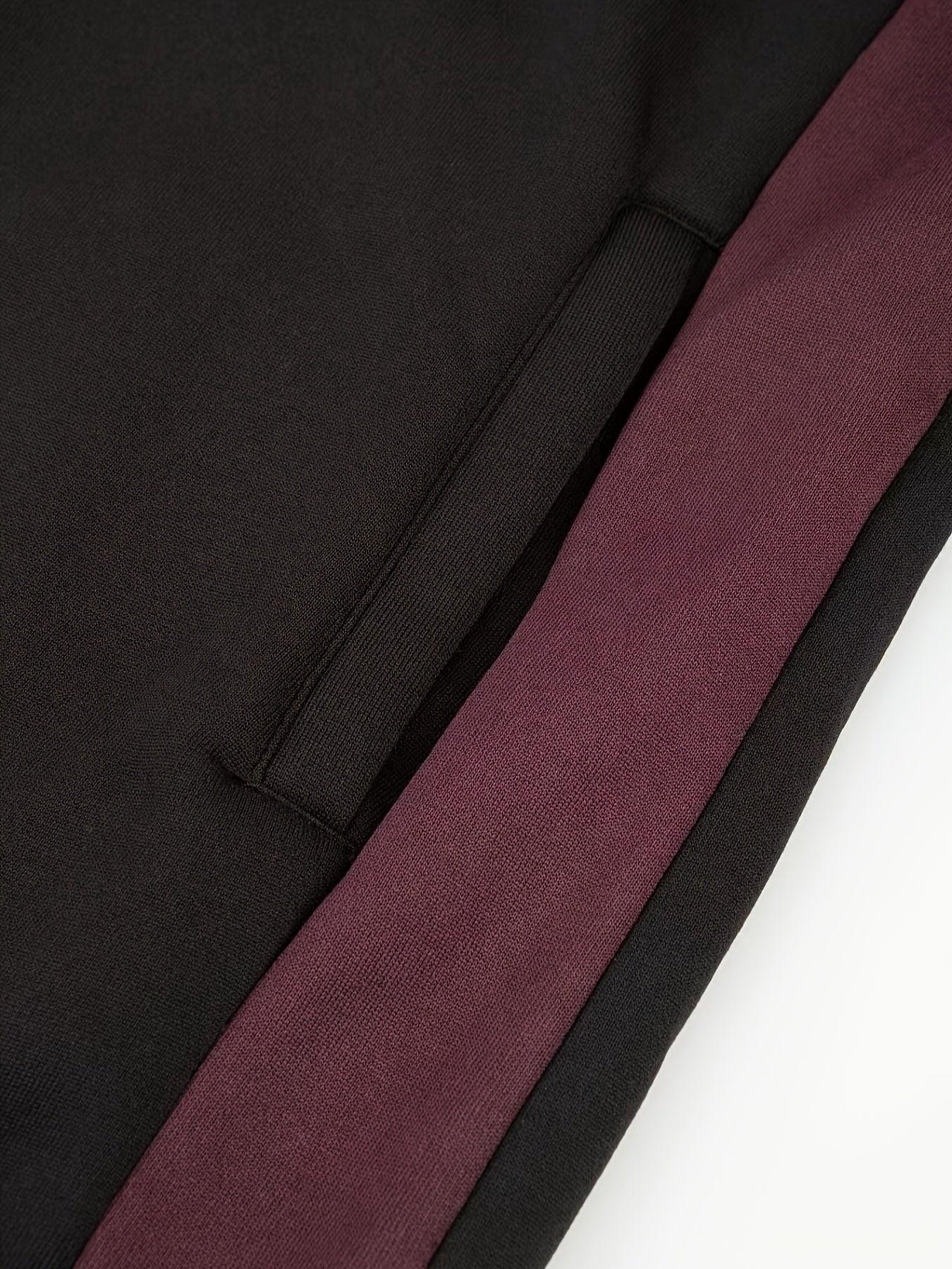 Men's Casual Color Block Zip Up Jacket With Hood - Varsity Style -  Soft Fleece Lining - Perfect for Fall/Winter - Ideal Gift for Teenagers & Young Adults