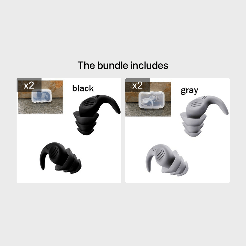 [Soft Earplugs] 1pair Silicone Soft Earplugs | Sound Insulation Ear Protection Earplugs for Sleeping Swimming Travel Noise Reduction Waterproof